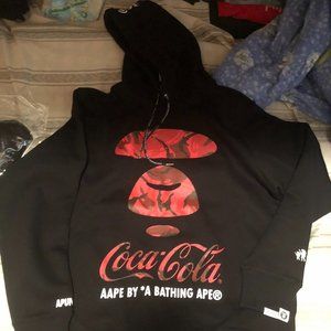 Coca Cola x Aape By Bape Hoodie sz XL